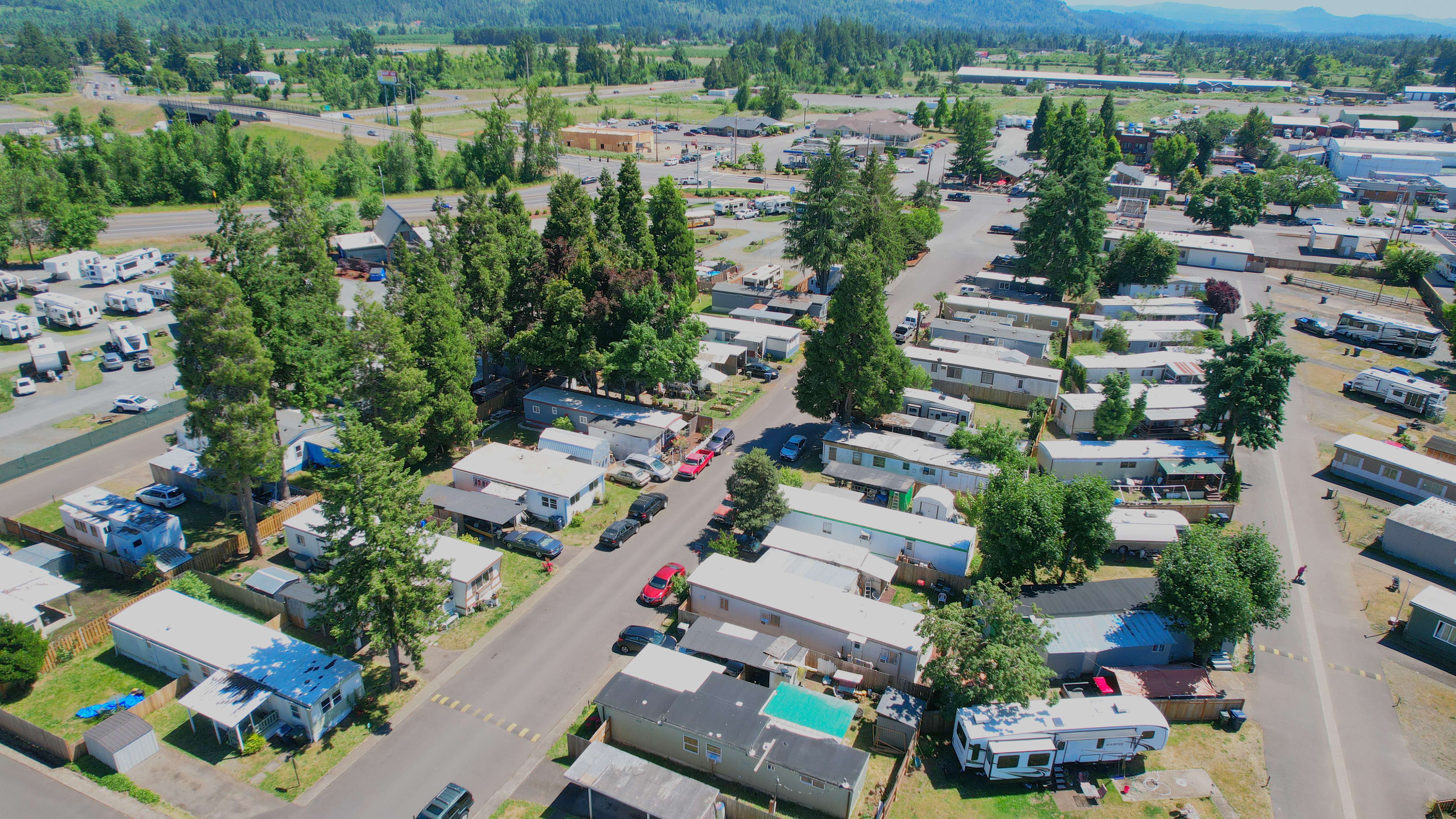 Creswell Mobile Home Park Aerial View
